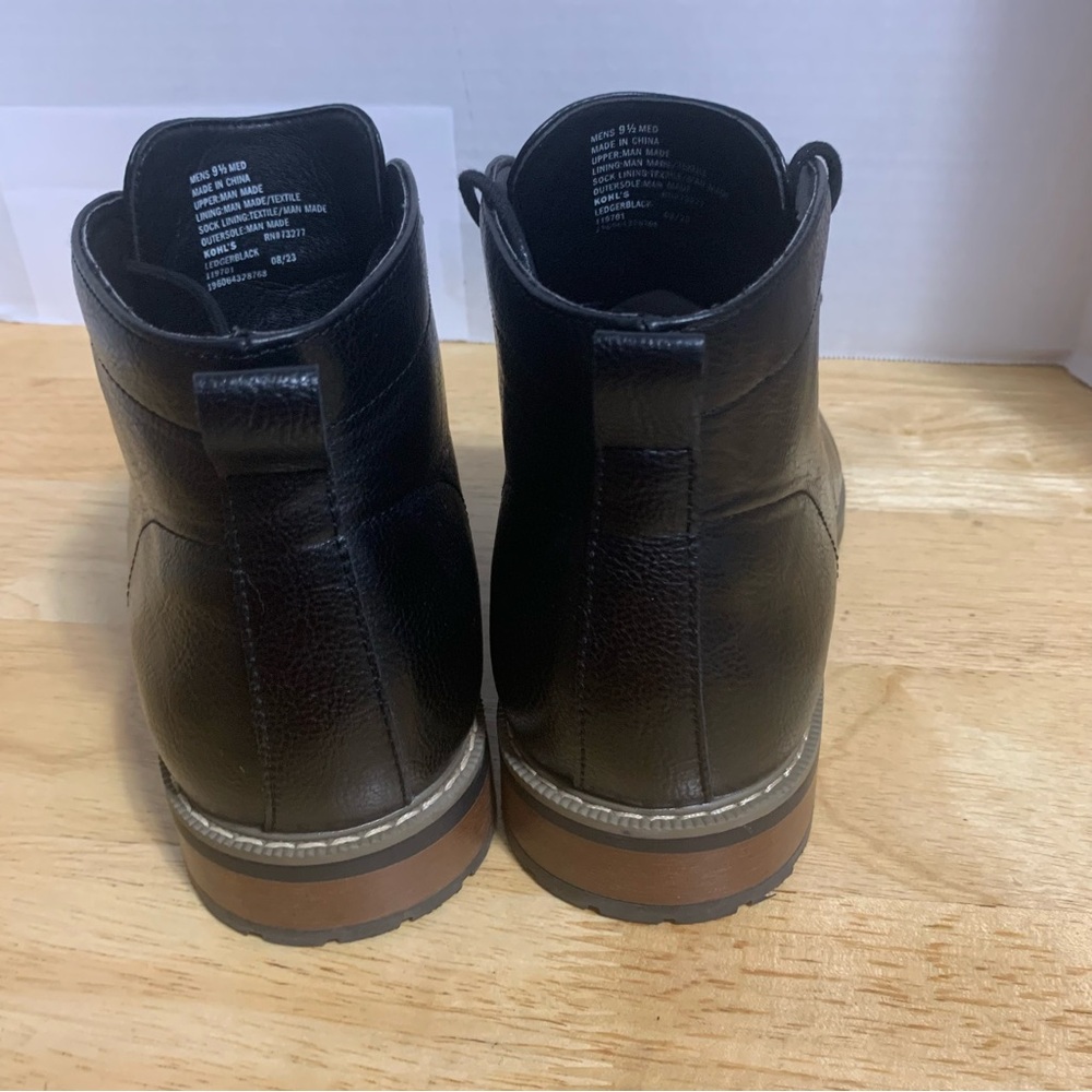 Sonoma Chukka Boots Mens 9.5M Black Goods For Life Aaron Casual Ortholite Eco - Picture 7 of 8